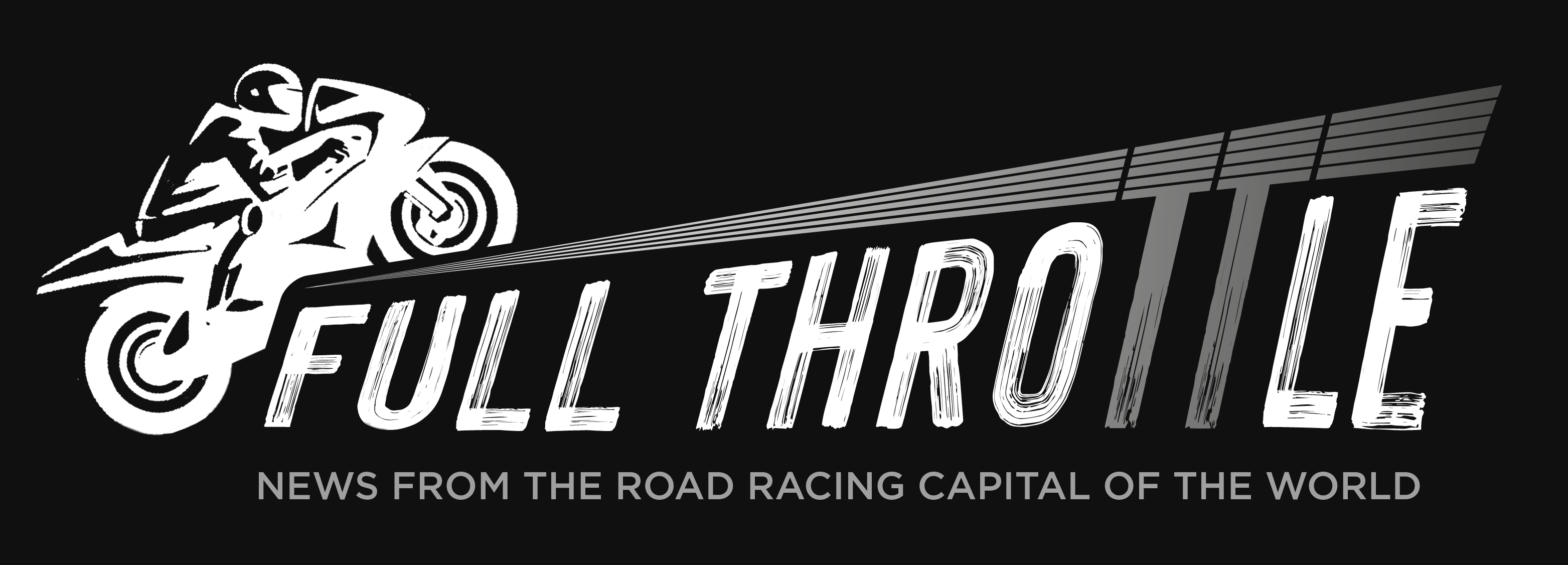 Full Throttle logo with motorcycle next to it