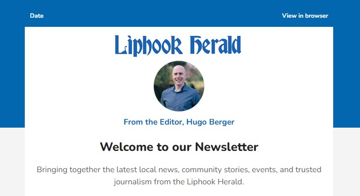 Liphook Herald newsletter sample