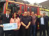 Firefighters have a ball