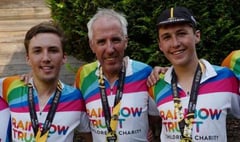 Rainbow puts trust in family of cyclists