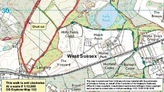 Longmoor Ranges Map The quest to find Longmoor's Roman road | liphookherald.com