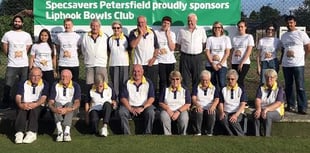 £900 bowling cheque a sight for sore eyes