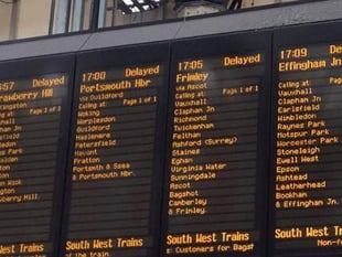 Major disruption on SWR services from Waterloo following incident