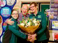 Lottery winner returns to source of his good fortune to say ‘thanks’