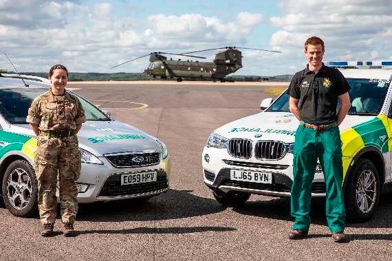 Skilled RAF Odiham personnel volunteering for the NHS