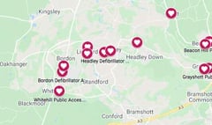Map for Bordon defibrillators created by first aider