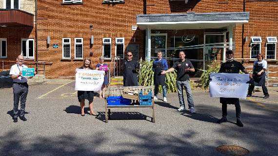 Yiayias says a big 'efharisto' to hospice with food giveaway