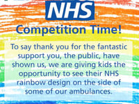 Calling all budding young artists – see your creation on an ambulance