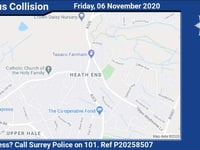 Update: Pedestrian fighting for life after A325 hit and run