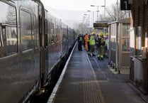 Evacuation from train as carriage fills with smoke