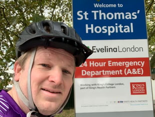 Policeman completes charity bike ride for son