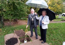 Tree planted at Holy Cross Hospital for Queen's jubilee