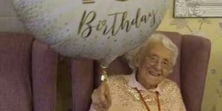 Jean enjoys her 102nd birthday