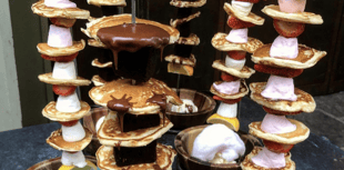 We tried The Botanist’s ‘hanging pancake kebab’ – and it was messy!