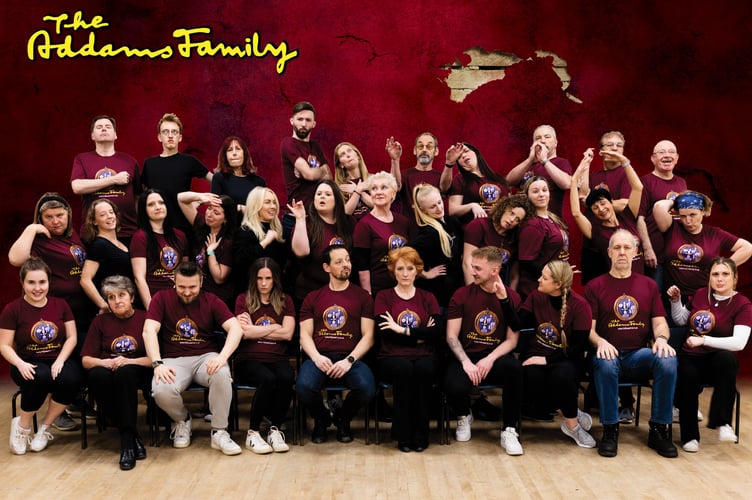 The cast of the Cody Musical Theatre Company’s production of The Addams Family