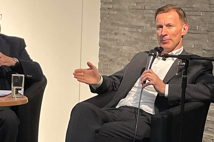 MP Jeremy Hunt reiterated his calls for an increase in defence spending during his talk at the Farnham Literary Festival
