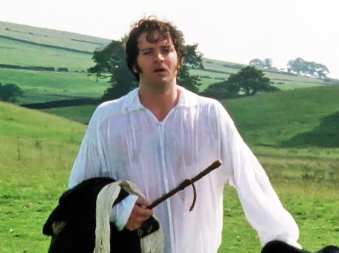 The white shirt worn by Colin Firth in the beloved 1995 BBC adaptation of Pride and Prejudice will be on display as part of Jane Austen House’s new exhibition on Regency underwear