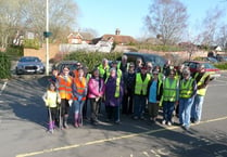 Volunteers find surf board during Liphook’s annual litter pick