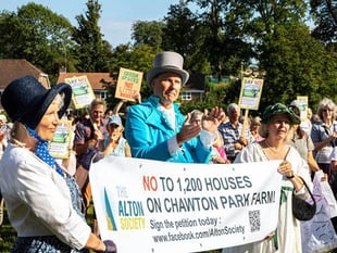 Campaigners against Chawton Park Farm homes pleased with council