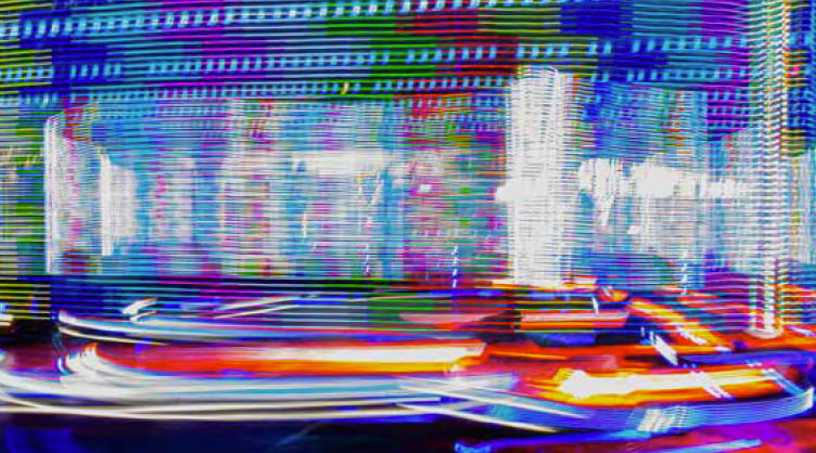 Funfair dodgems by Alton Camera Club member Andrew Sorrell, 2022.