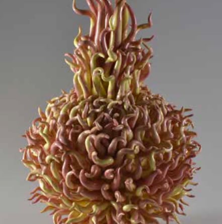 Botanical ceramics by Pat Small.