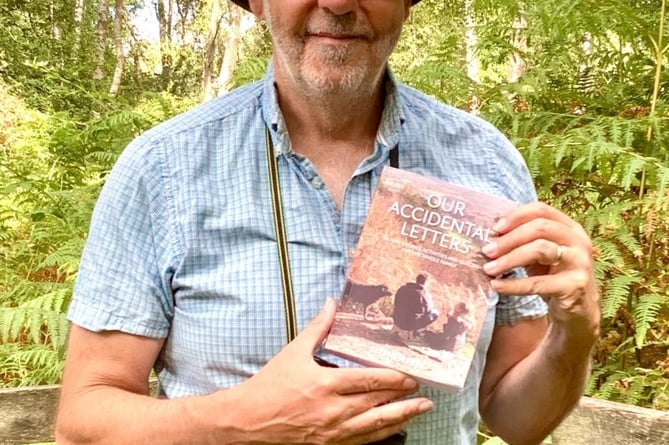 Author Stephen Frye with his book Our Accidental Letters.