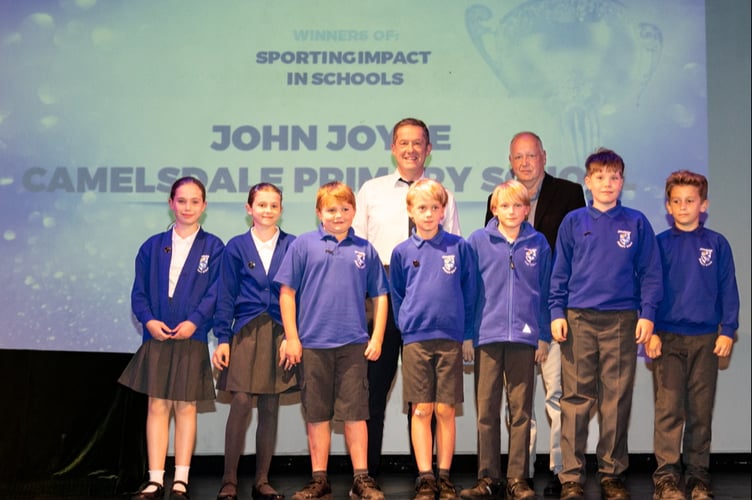 Camelsdale Primary School’s John Joyce won the Sporting Impact In Schools award