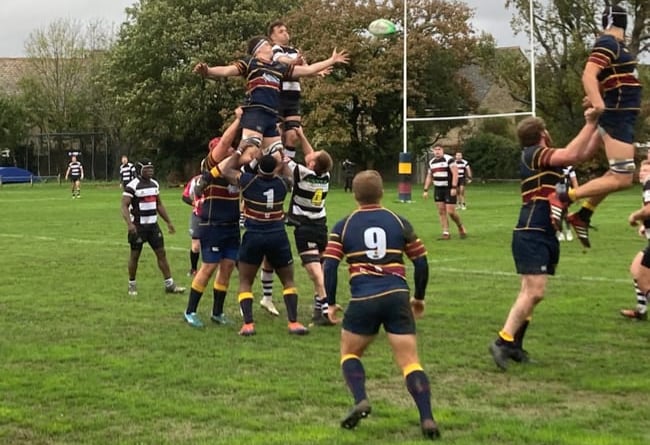 Action from Farnham’s 18-10 defeat at Old Colfeians