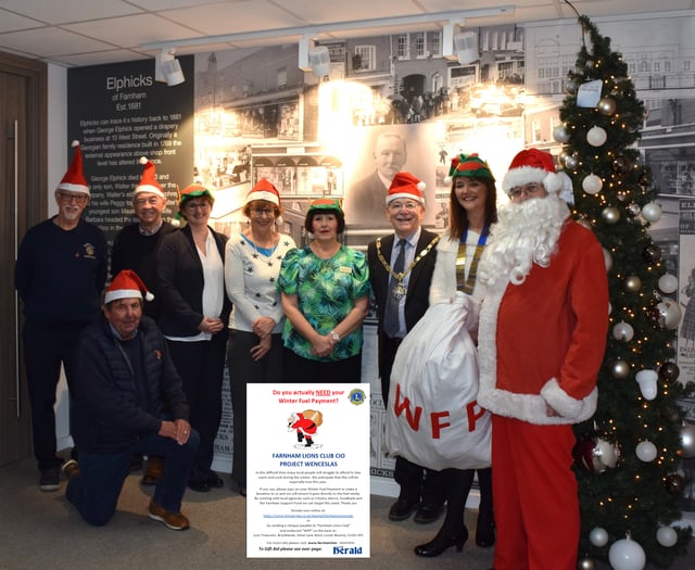 Lions project helps 200 people in Farnham and Haslemere stay warm