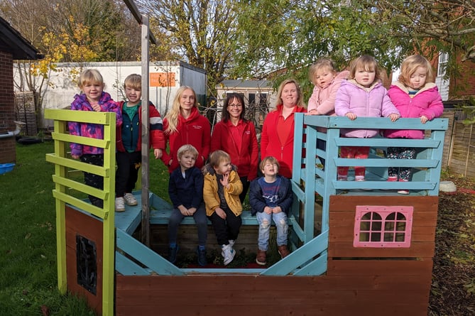 Children at Alton College Nursery, November 2022.