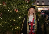 Christmas lights switched on in Odiham as Santa Claus drops in