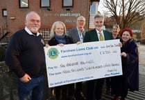 Farnham Lions Club raises funds for Maltings’ cafe