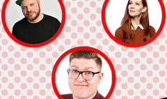 Top trio appearing at The Cube's Comedy Club at The Shed in Bordon