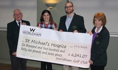 Worldham Golf Club members raise more than £6,000 for hospice