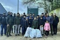 Whitehill Town Council leader Andy Tree praises Bordon litter pickers