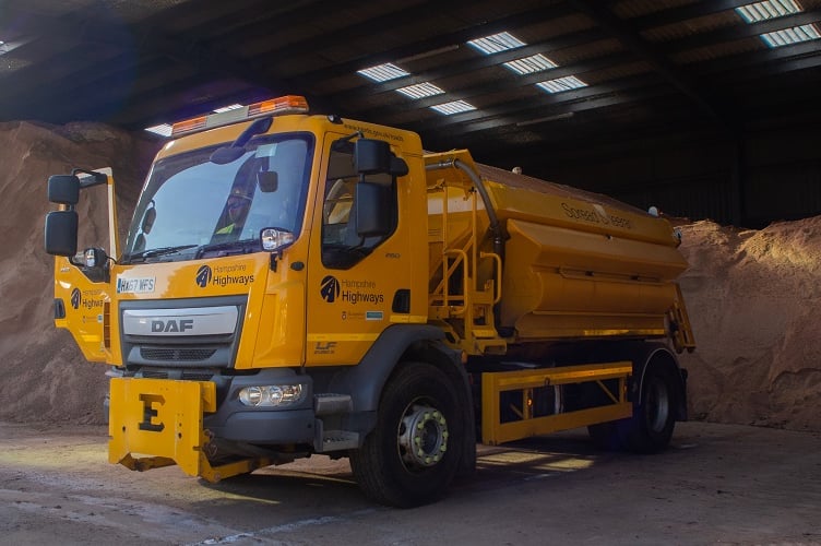 HCC gritting lorry