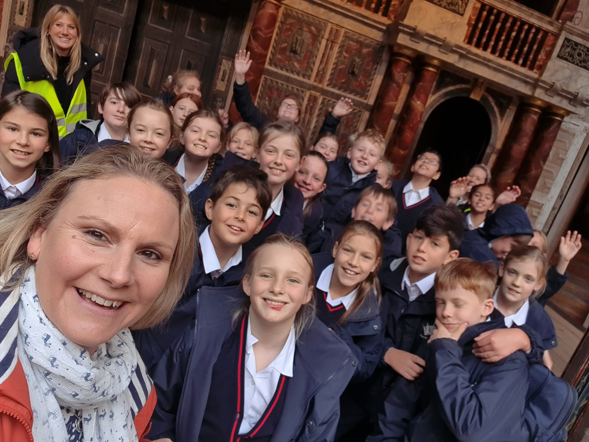 Royal Prep School pupils visit the Globe Theatre in London