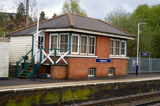 Restoration work now under way at Haslemere Signal Box