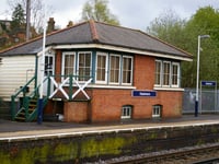 Restoration work now under way at Haslemere Signal Box