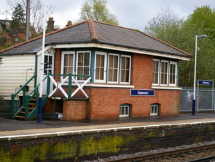 Restoration work now under way at Haslemere Signal Box