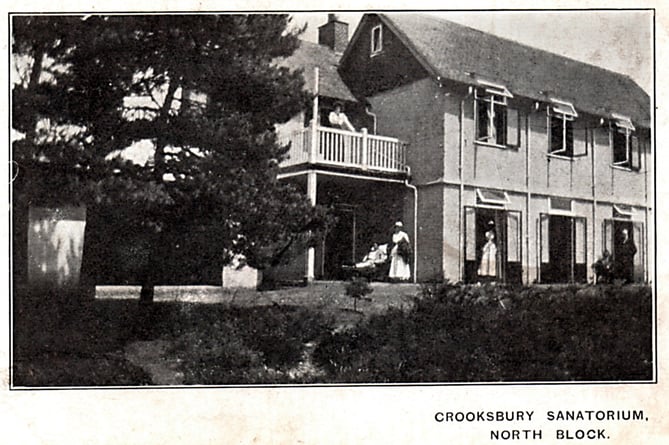 The former Crooksbury Sanatorium that stood at The Sands near Farnham