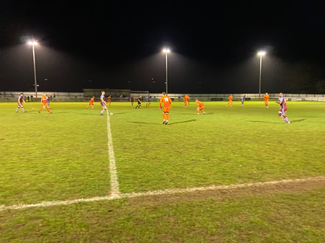 Action from Badshot Lea's 8-0 win against Alton