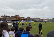 Big crowd watch Farnham Town beat Badshot Lea in Coxbridge derby