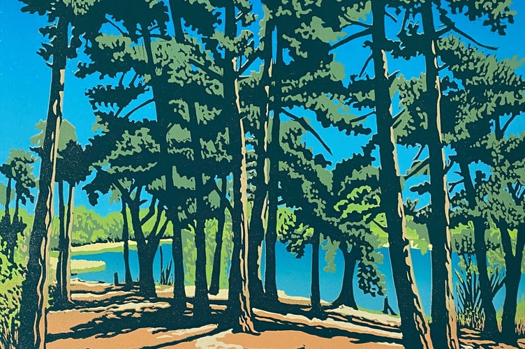 Frensham Little Pond by Shirley Watson