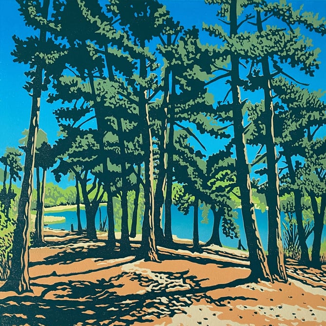 Frensham Little Pond by Shirley Watson