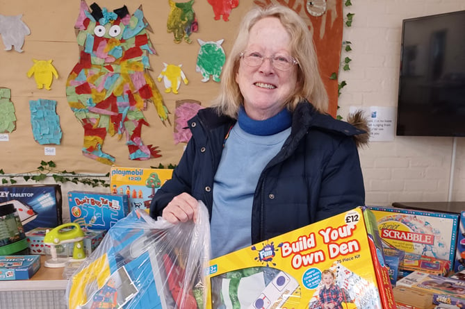 Jenny uses the Alton Community Share – a bi-monthly lending library of toys, games and jigsaws – to keep her grandchildren entertained