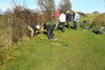 Two new hedgerows planted by Alton Climate Action Network volunteers
