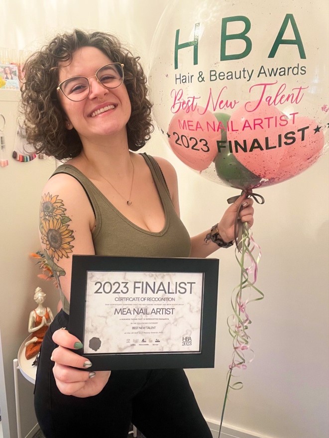 Lindford nail artist Mollie in the running for national award