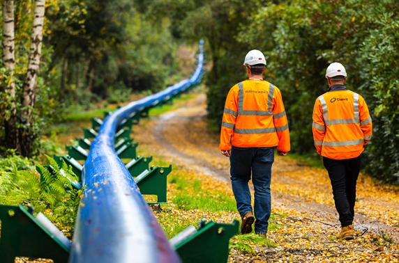 Here we flow - Hants water pipe project