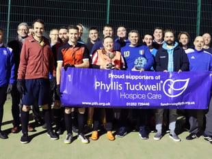 Squire’s charity football match raises £4,000 for Phyllis Tuckwell